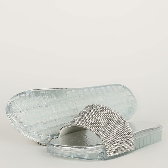 clear rhinestone slides
